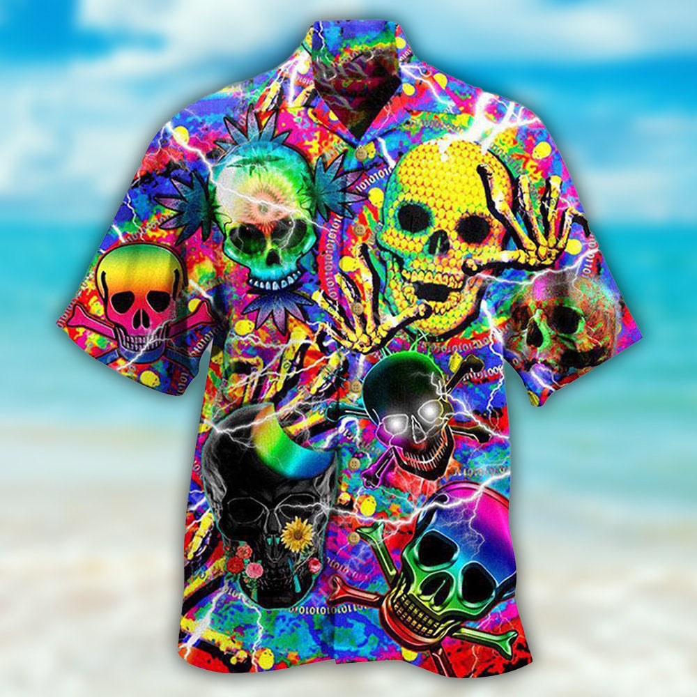 Skull Sweet Skull Say Hi - Hawaiian Shirt - Reefox