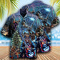 Skull Playing Rock Party Music - Hawaiian Shirt - Reefox