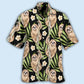 Sloth Tropical Leaf With Tiny Flower - Hawaiian Shirt - Reefox