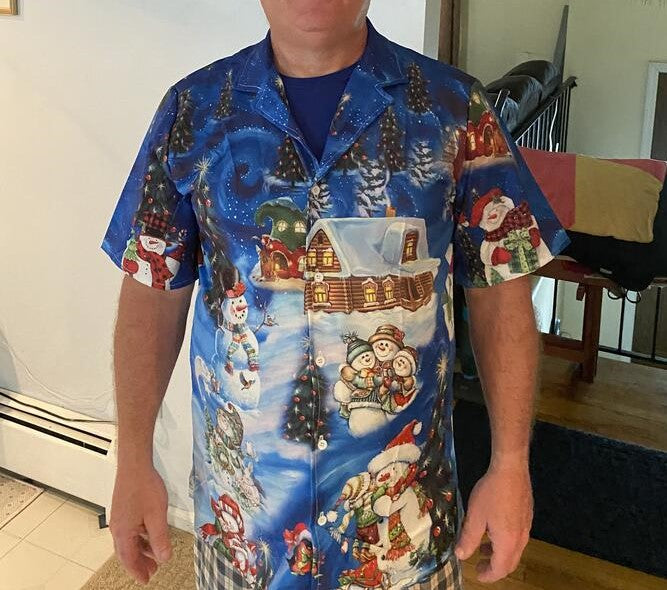Snowman Chilling With My Snowmies - Hawaiian Shirt - Reefox