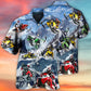 Snowmobile Life Style With Ice Mountain - Hawaiian Shirt - Reefox