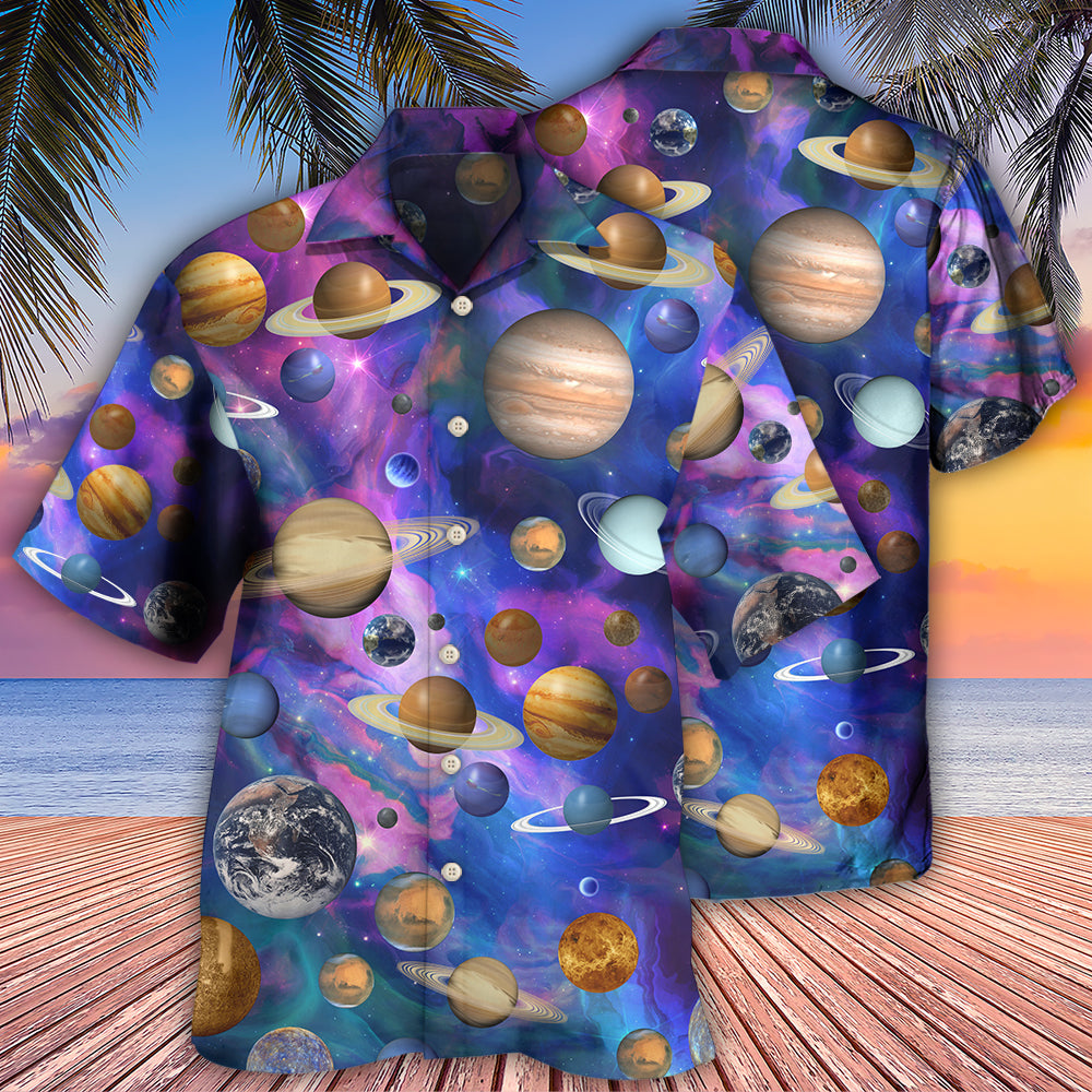 Planet Solar System Galaxy Style - Hawaiian Shirt - Reefox