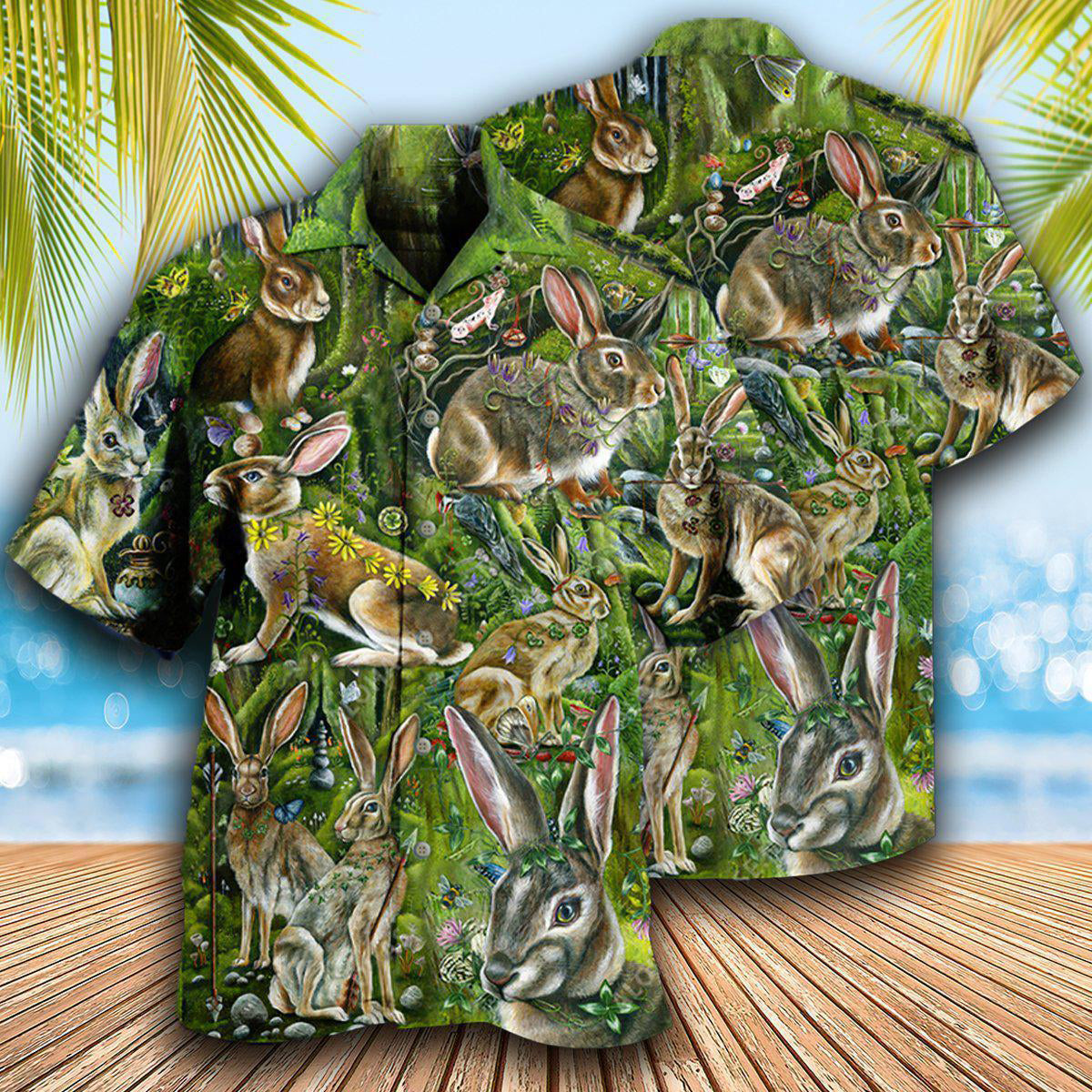 Rabbit Some Bunny Loves You - Hawaiian Shirt - Reefox
