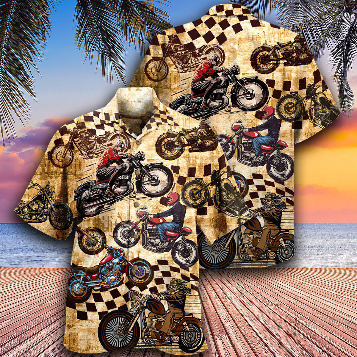 Motorcycle Some Need Therapy I Have My Motorcycle I'm Happy - Hawaiian Shirt - Reefox
