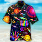 Bowling Neon Space Strike The Universe - Hawaiian Shirt - Reefox