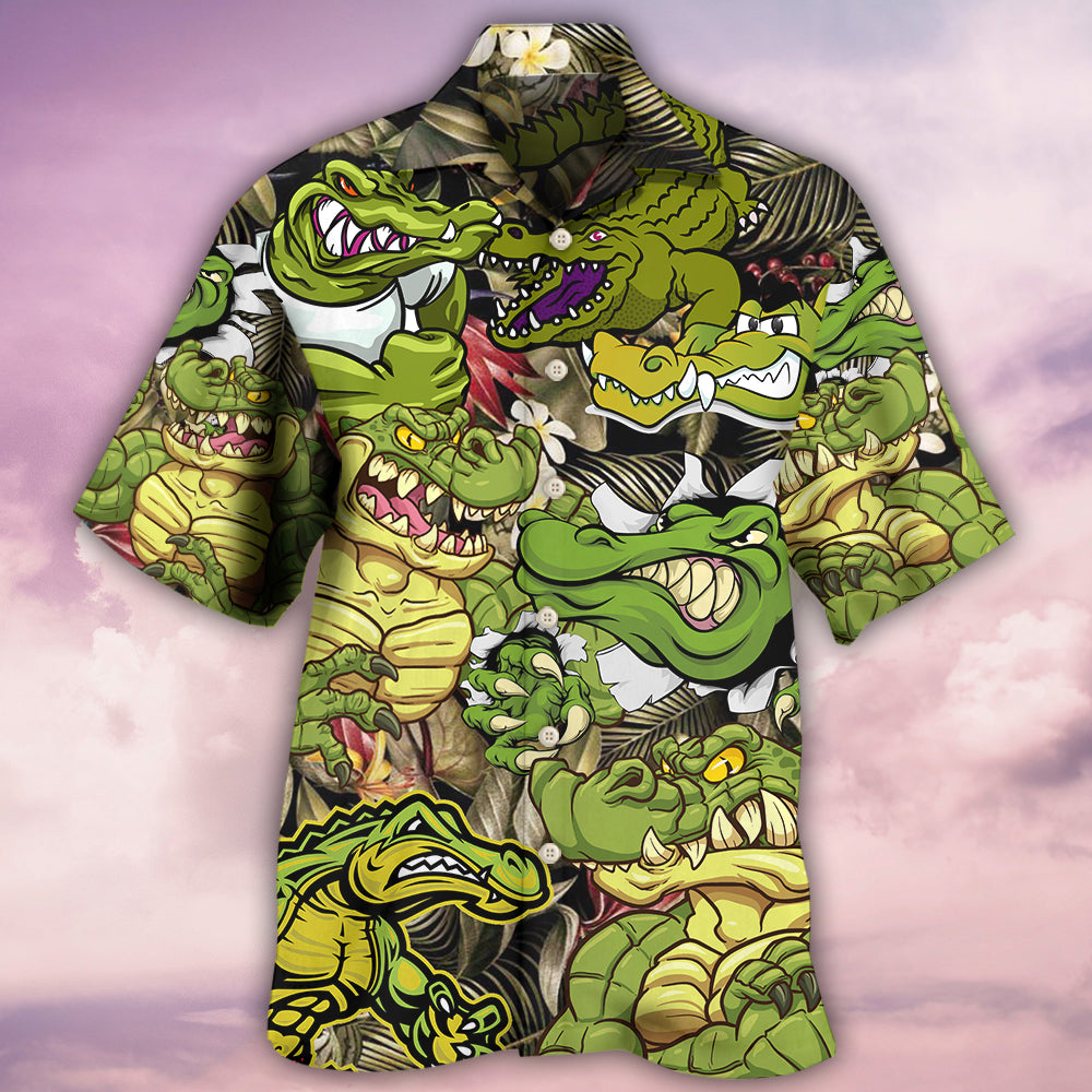 Crocodile Getting The Vibe - Hawaiian Shirt - Reefox