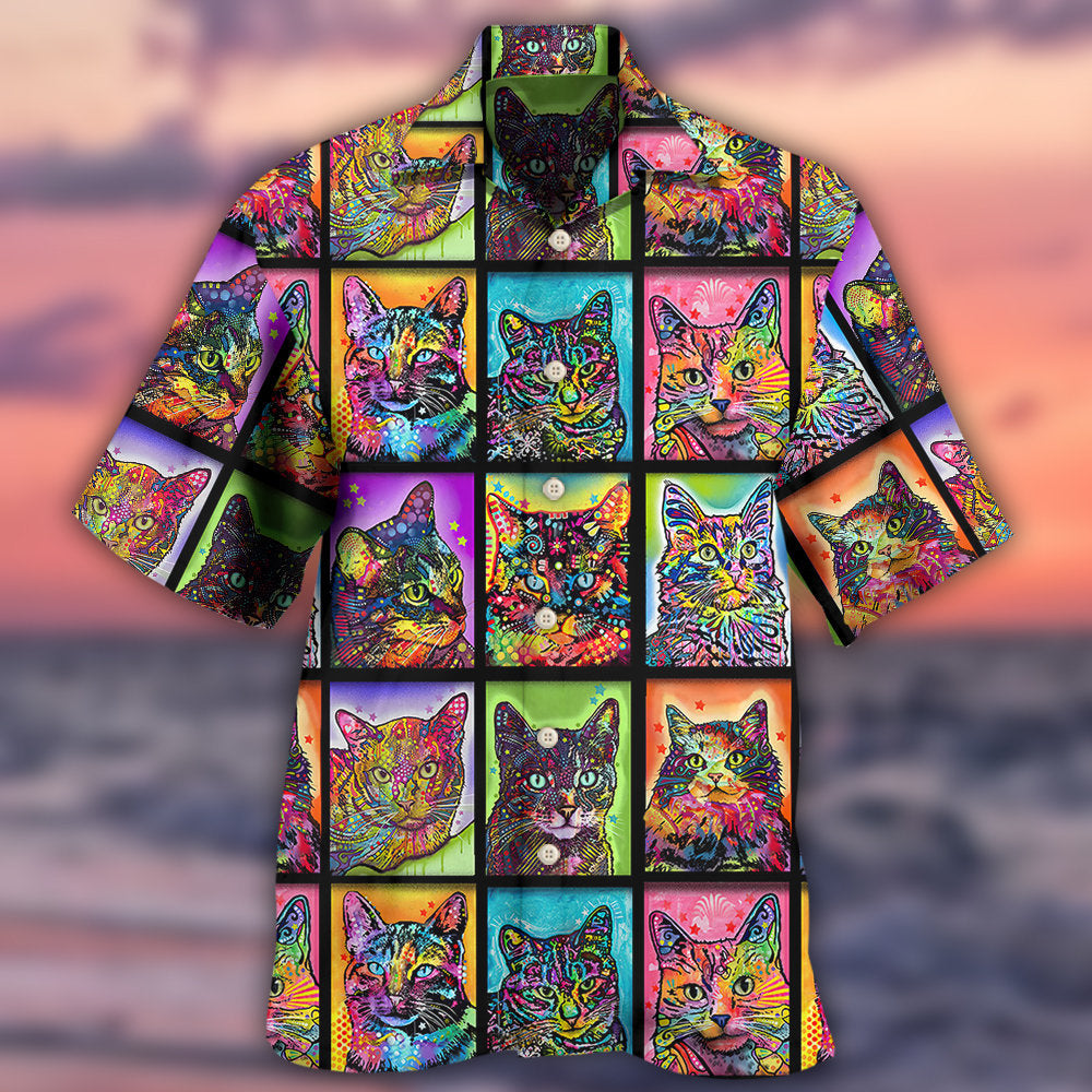 Cat Sykel Crazy For Cats Kitty - Hawaiian Shirt - Reefox