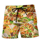 Beach Short / Adults / S Food Lover Tacos My Love Is For Tacos - Beach Short Reefox - Owls Matrix LTD