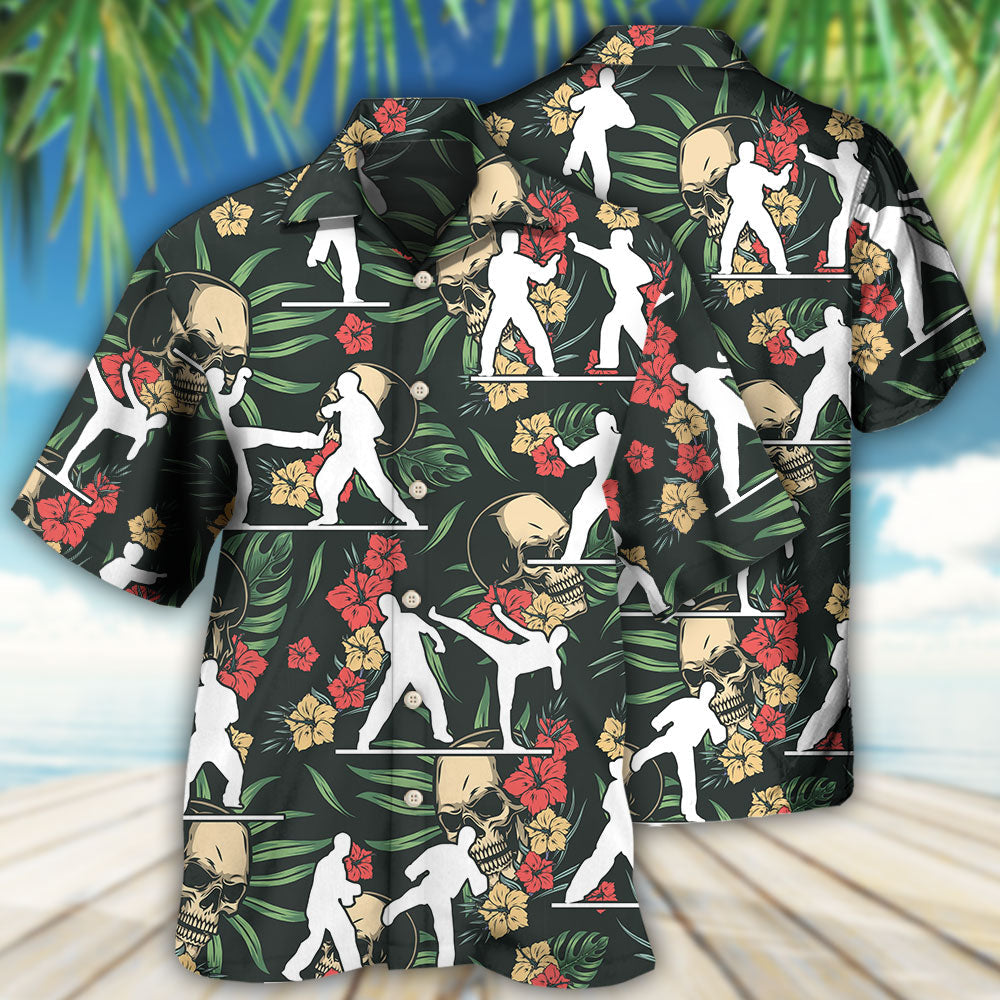 Taekwondo Tropical Floral - Hawaiian Shirt - Reefox