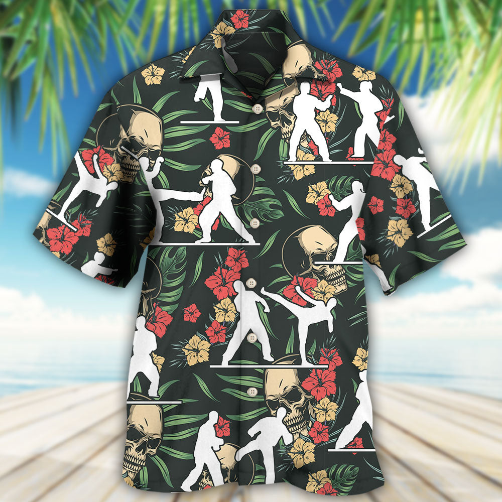Taekwondo Tropical Floral - Hawaiian Shirt - Reefox
