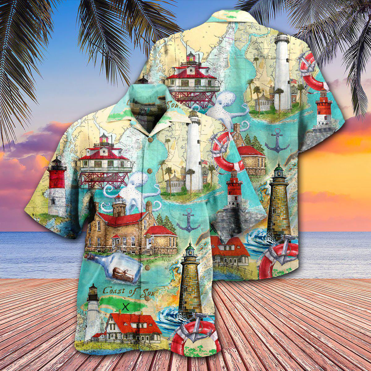 Lighthouse Take The Cruise Of Your Life Follow The Lighthouse - Hawaiian Shirt - Reefox