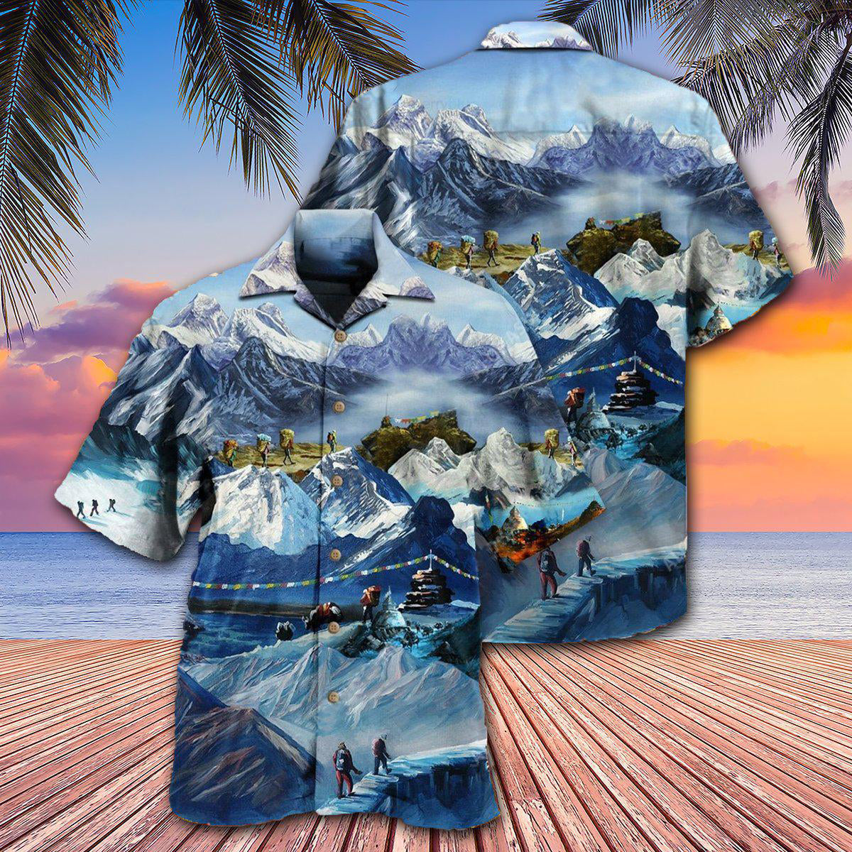 Climb The Snow Mountains Are Calling I Must Go - Hawaiian Shirt - Reefox