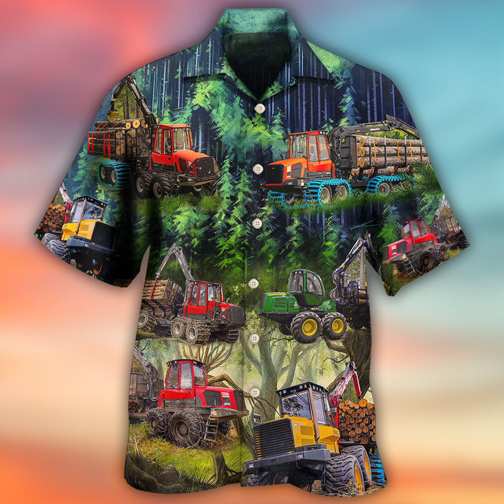 Tractor The Woods Are Calling And I Must Go Style - Hawaiian Shirt - Reefox