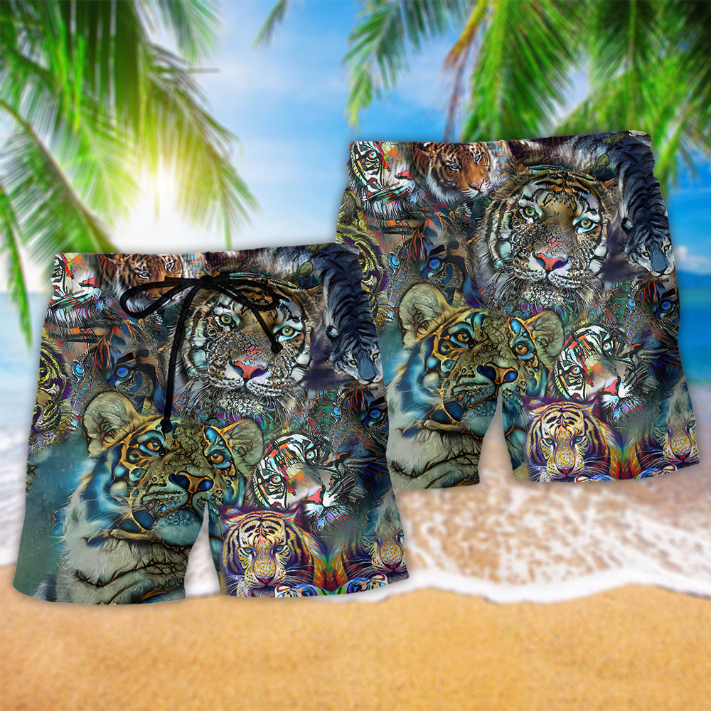 Tiger Lover Cool Style - Beach Short Reefox - Owls Matrix LTD