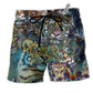 Beach Short / Adults / S Tiger Lover Cool Style - Beach Short Reefox - Owls Matrix LTD