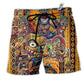 Beach Short / Adults / S Tiki Aloha All Day Every Day - Beach Short Reefox - Owls Matrix LTD