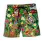 Beach Short / Adults / S Tiki Don't Tiki Me Off - Beach Short Reefox - Owls Matrix LTD