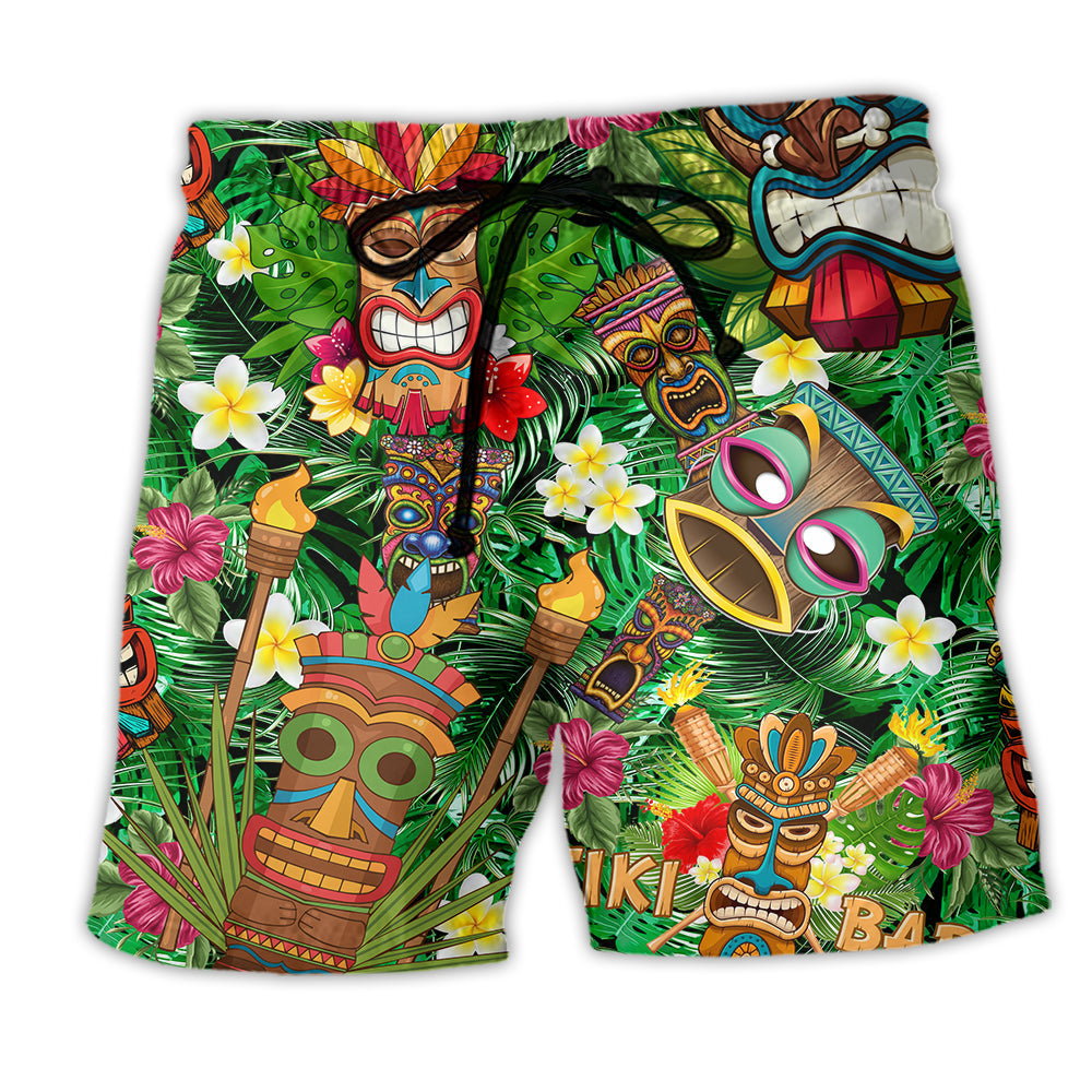 Beach Short / Adults / S Tiki Don't Tiki Me Off - Beach Short Reefox - Owls Matrix LTD