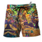 Beach Short / Adults / S Tiki Welcome To Tiki Bar Cool - Beach Short Reefox - Owls Matrix LTD