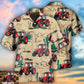 Tractor On The Desert Basic Style Custom Photo - Hawaiian Shirt - Reefox