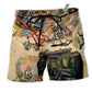 Beach Short / Adults / S Truck Amazing American Pride Cool - Beach Short Reefox - Owls Matrix LTD