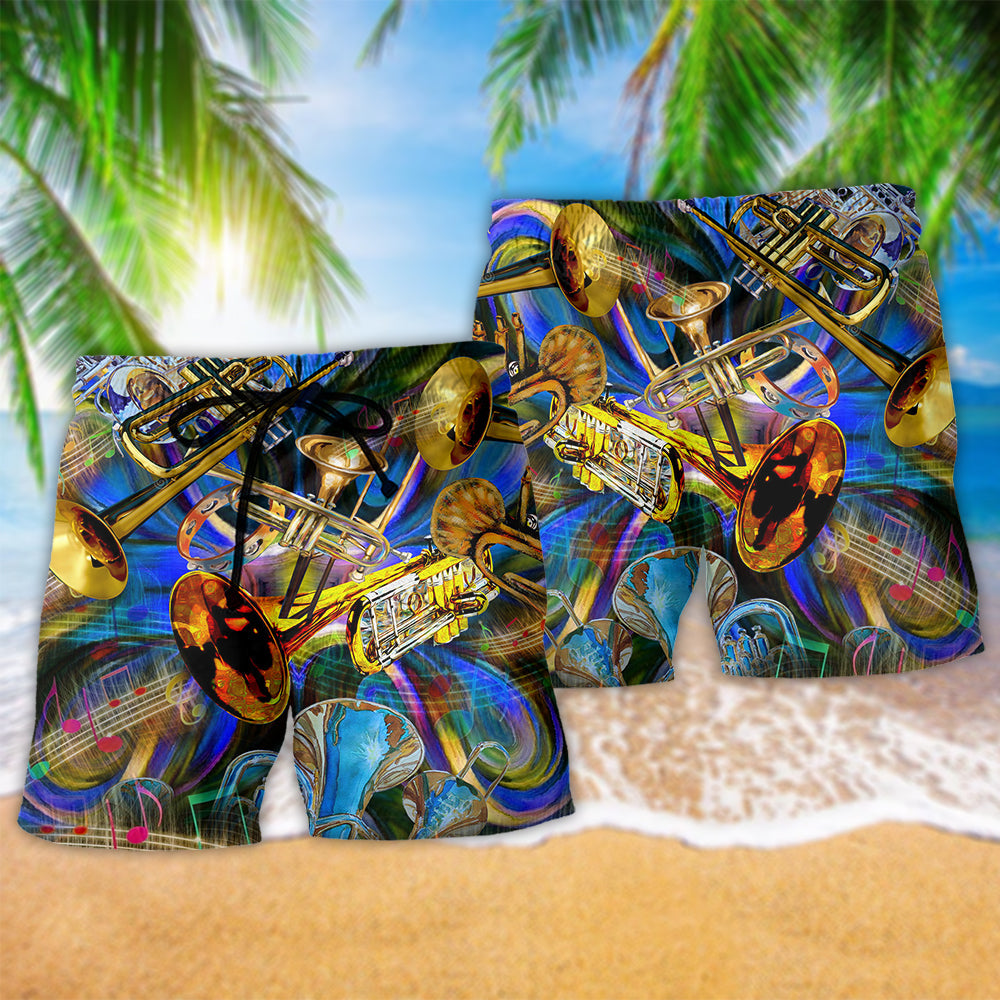 Trumpet Music When Words Fail Trumpet Speaks - Beach Short Reefox - Owls Matrix LTD