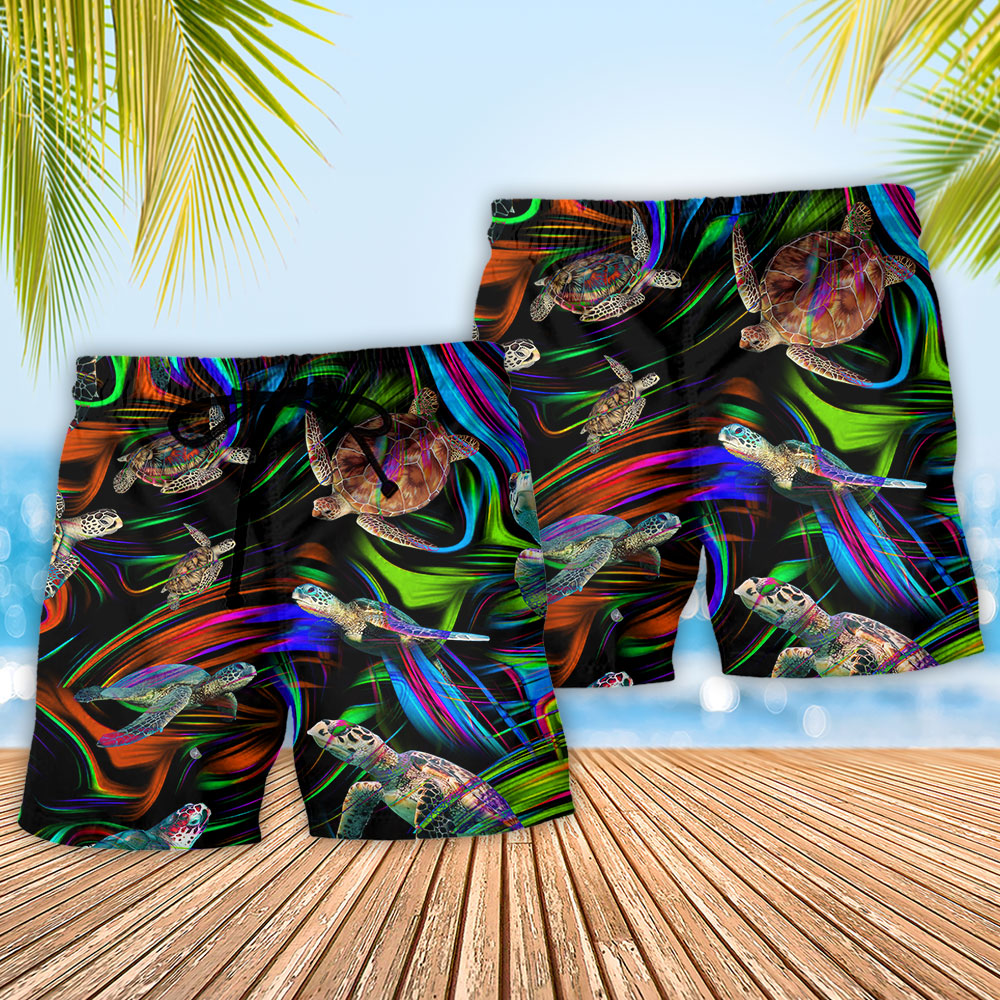 Turtle Amazing Flash Neon - Beach Short Reefox - Owls Matrix LTD