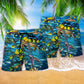 Turtle Go With The Flow Turtles And Fish - Beach Short Reefox - Owls Matrix LTD