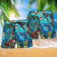 Turtle Love Christmas And Ocean - Beach Short Reefox - Owls Matrix LTD