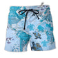 Beach Short / Adults / S Turtle So Awesome Map - Beach Short Reefox - Owls Matrix LTD