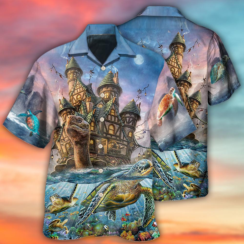 Turtle Play In The Sea cool - Hawaiian shirt - Reefox