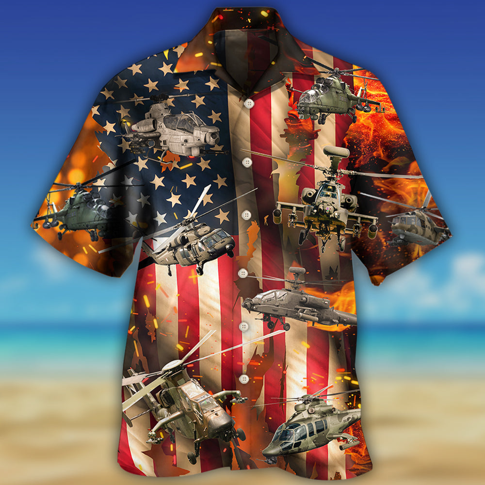 Combat Aircraft US Army Style - Hawaiian Shirt - Reefox