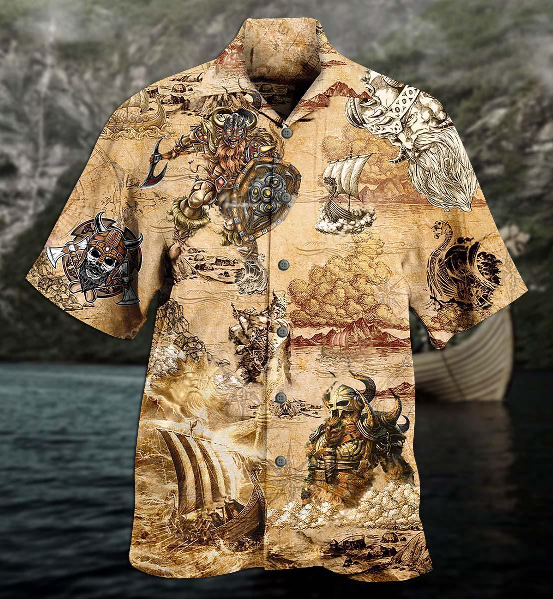 Viking Map War - Hawaiian Shirt - Reefox