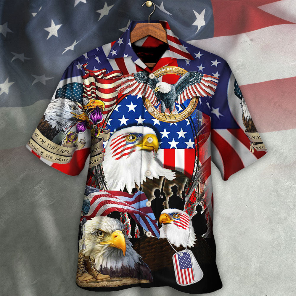 Veteran A True Hero Is Measured By Strength Of His Heart With Eagle - Hawaiian Shirt - Reefox