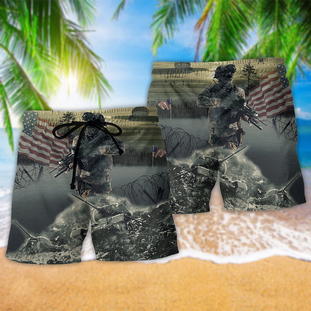 Veteran Brave Steps America - Beach Short Reefox - Owls Matrix LTD