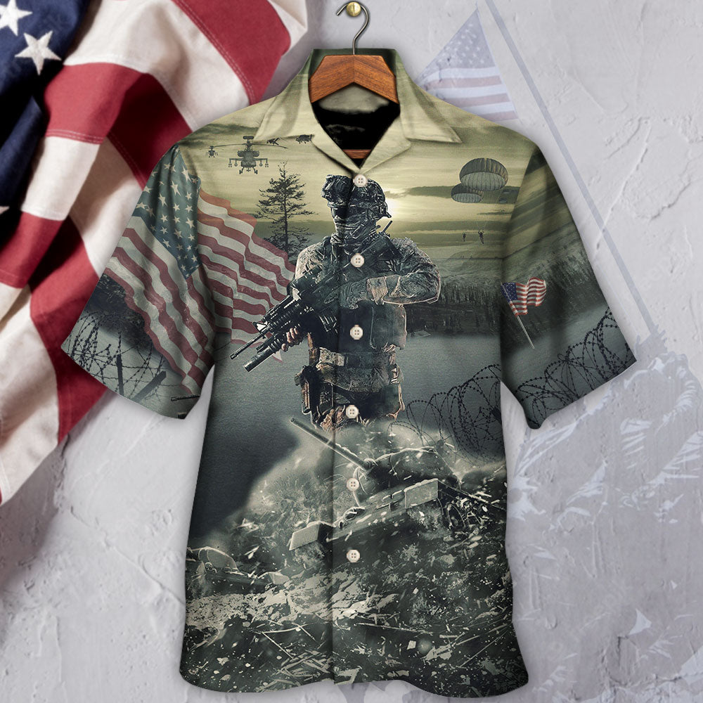 Veteran Brave Steps With Tree - Hawaiian Shirt - Reefox