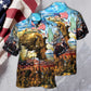 Veteran Call To Colors Freedom With Eagle - Hawaiian Shirt - Reefox