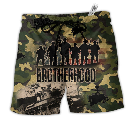 Beach Short / Adults / S Veteran Thanks For Your Brave Veteran America - Beach Short Reefox - Owls Matrix LTD