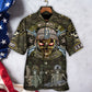 Veteran We Fight What You Fear Skull - Hawaiian Shirt - Reefox