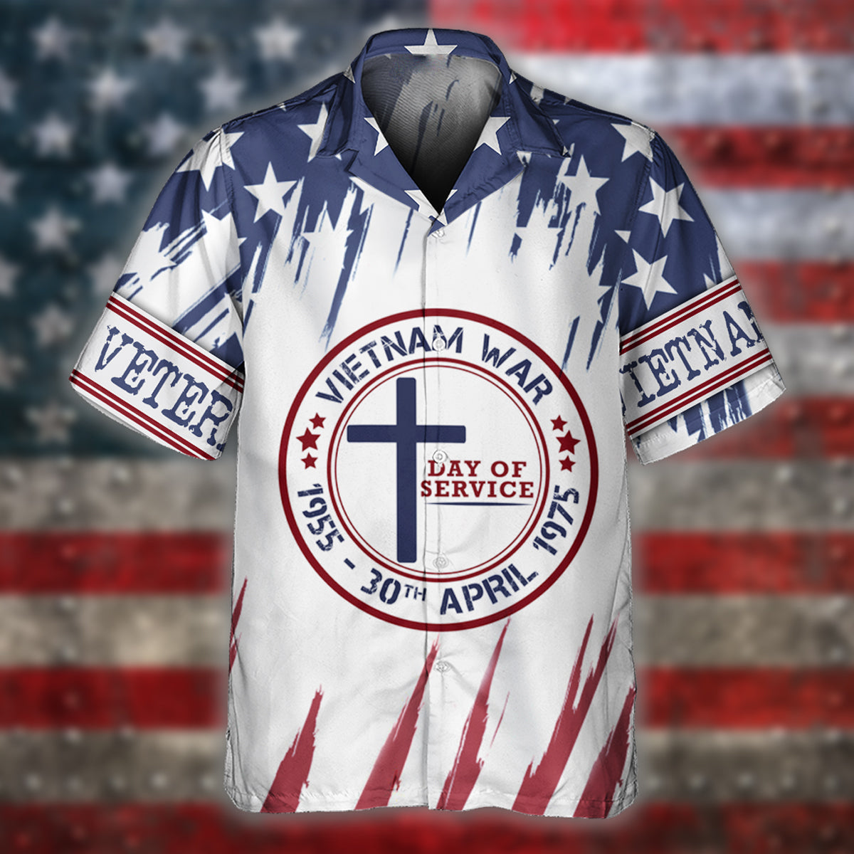 Veteran Vietnam War Veteran Day Star In Shouder - Hawaiian shirt - Owl Ohh - Owl Ohh