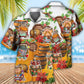 Viking Loves Beer Funny Christmas Style - Hawaiian Shirt - Reefox