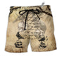 Beach Short / Adults / S Viking Raven You Know My Name Not My Story - Beach Short Reefox - Owls Matrix LTD