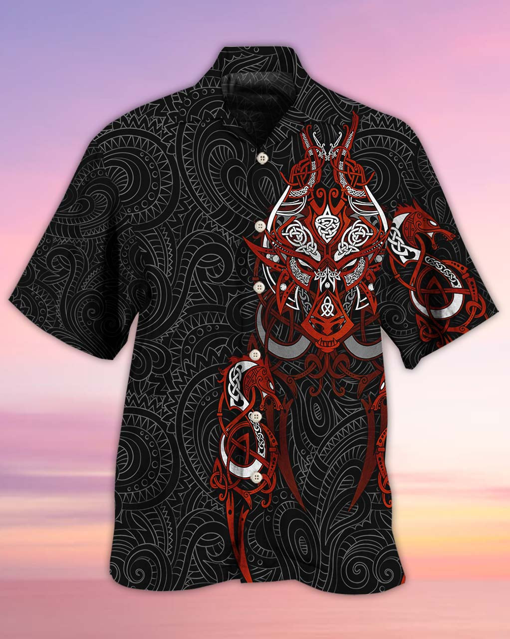 Viking Victory Life Style Cool Pattern - Hawaiian Shirt - Reefox