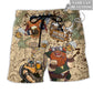 Beach Short / Adults / S Viking Victory Life Style With Beer Personalized - Beach Short Reefox - Owls Matrix LTD
