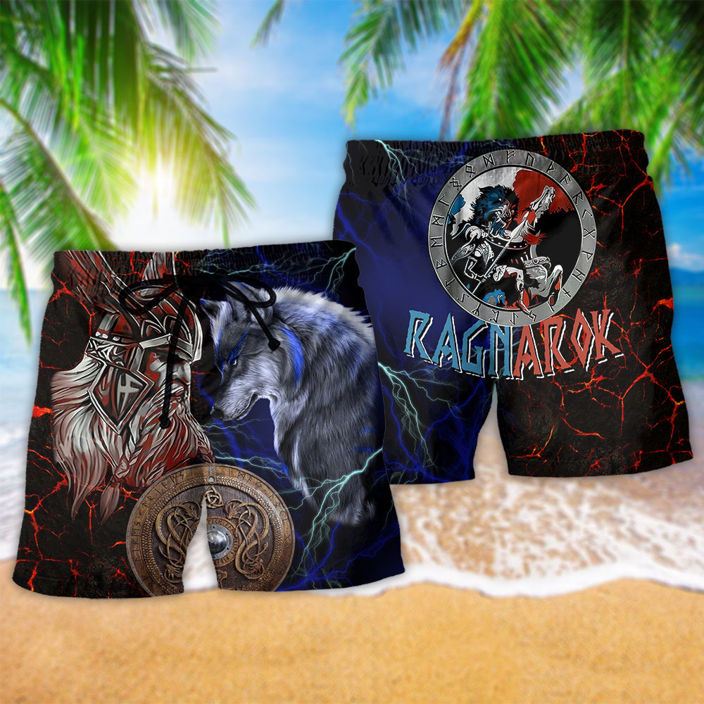 Viking Victory Wolf Amazing Style - Beach Short Reefox - Owls Matrix LTD