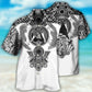 Viking Warrior Blood Black And White - Hawaiian Shirt - Reefox