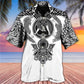 Viking Warrior Blood Black And White - Hawaiian Shirt - Reefox