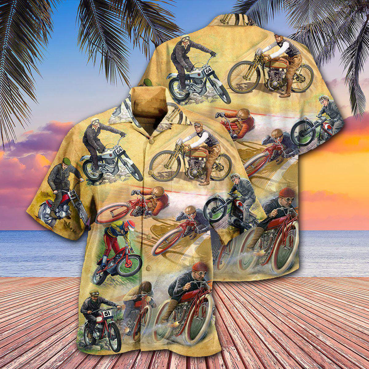 Motorcycle Amazing Vintage Style - Hawaiian Shirt - Reefox