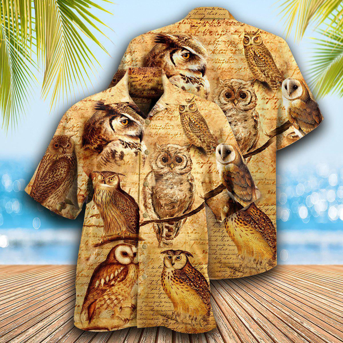 Owl Vintage Wise Cool - Hawaiian Shirt - Reefox