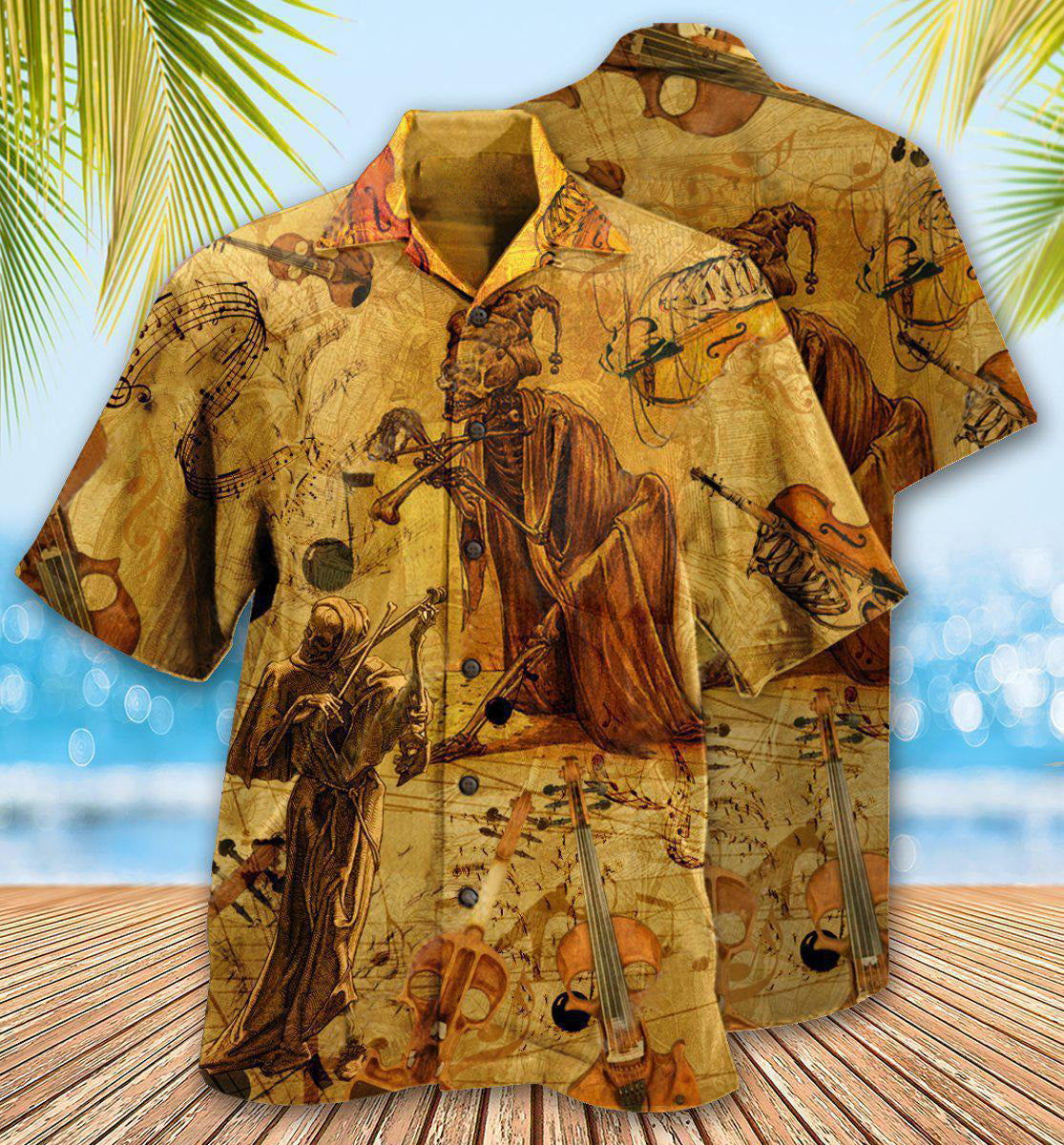 Violin Music Or Fiddle - Hawaiian Shirt - Reefox